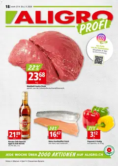 Vorschau des Merkblatts Aligro aktionen Chavannes, Matran, Genf, Sitten vom Shop Aligro gültig von 27.05.2026 bis 02.05.2027
