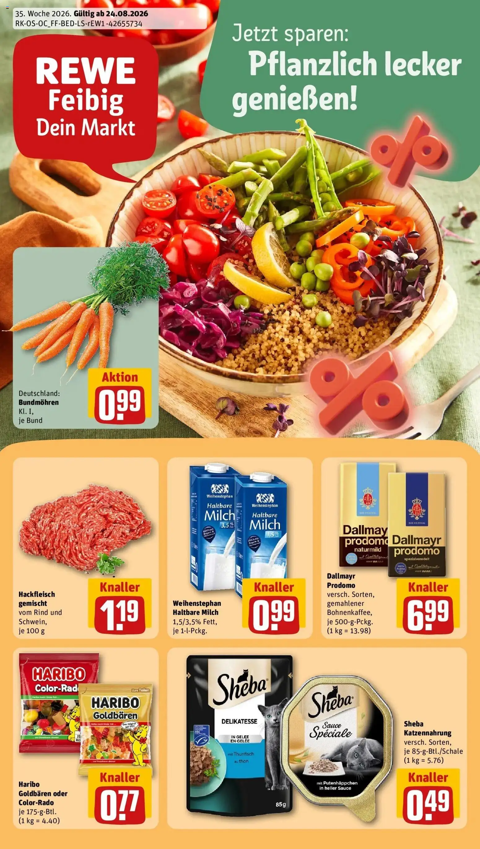 Vorschau von dem Prospekt des Geschäftes Rewe, gültig ab dem 24.08.2026