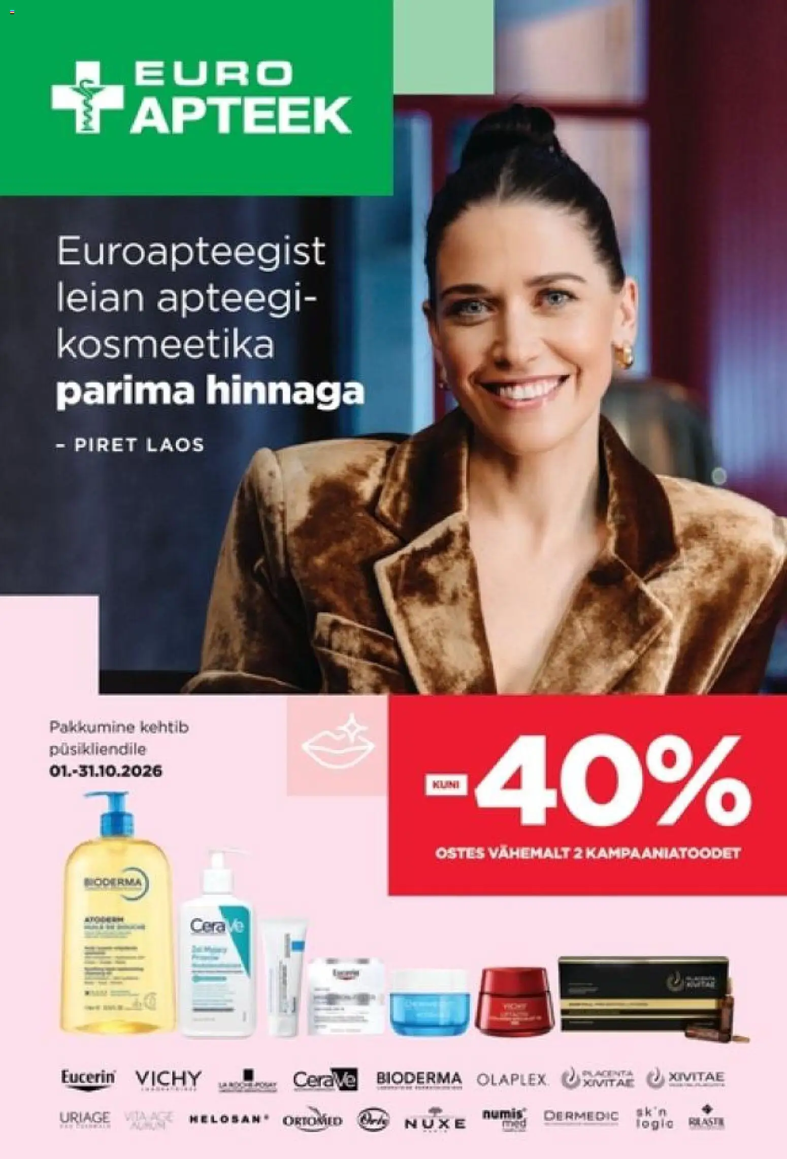 Euroapteek kliendilehe eelvaade alates 01.10.2026