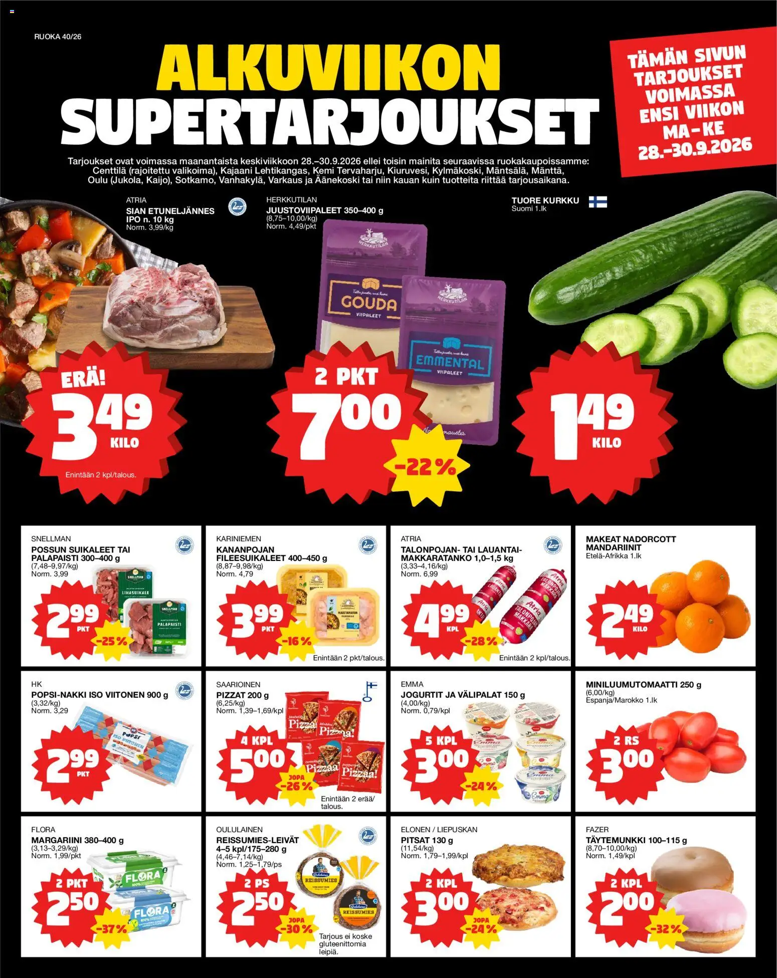 Kaupan Tokmanni Tokmanni Ruokasanomat esikatselu, voimassa 28/09/2026