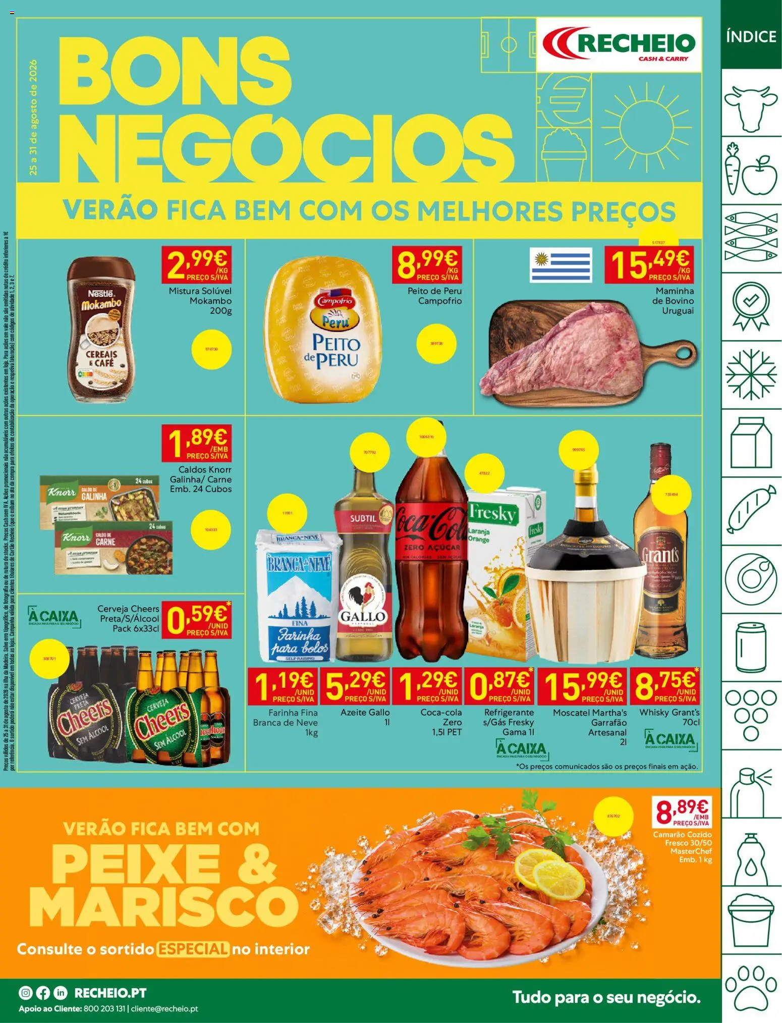 Pré-visualização do folheto da loja Recheio válida a partir de 25/08/2026