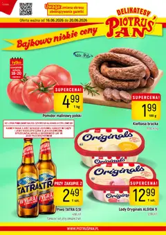 Pogląd gazetki "Piotruś Pan gazetka" ze sklepu Piotruś Pan ważnej od 16.06.2026