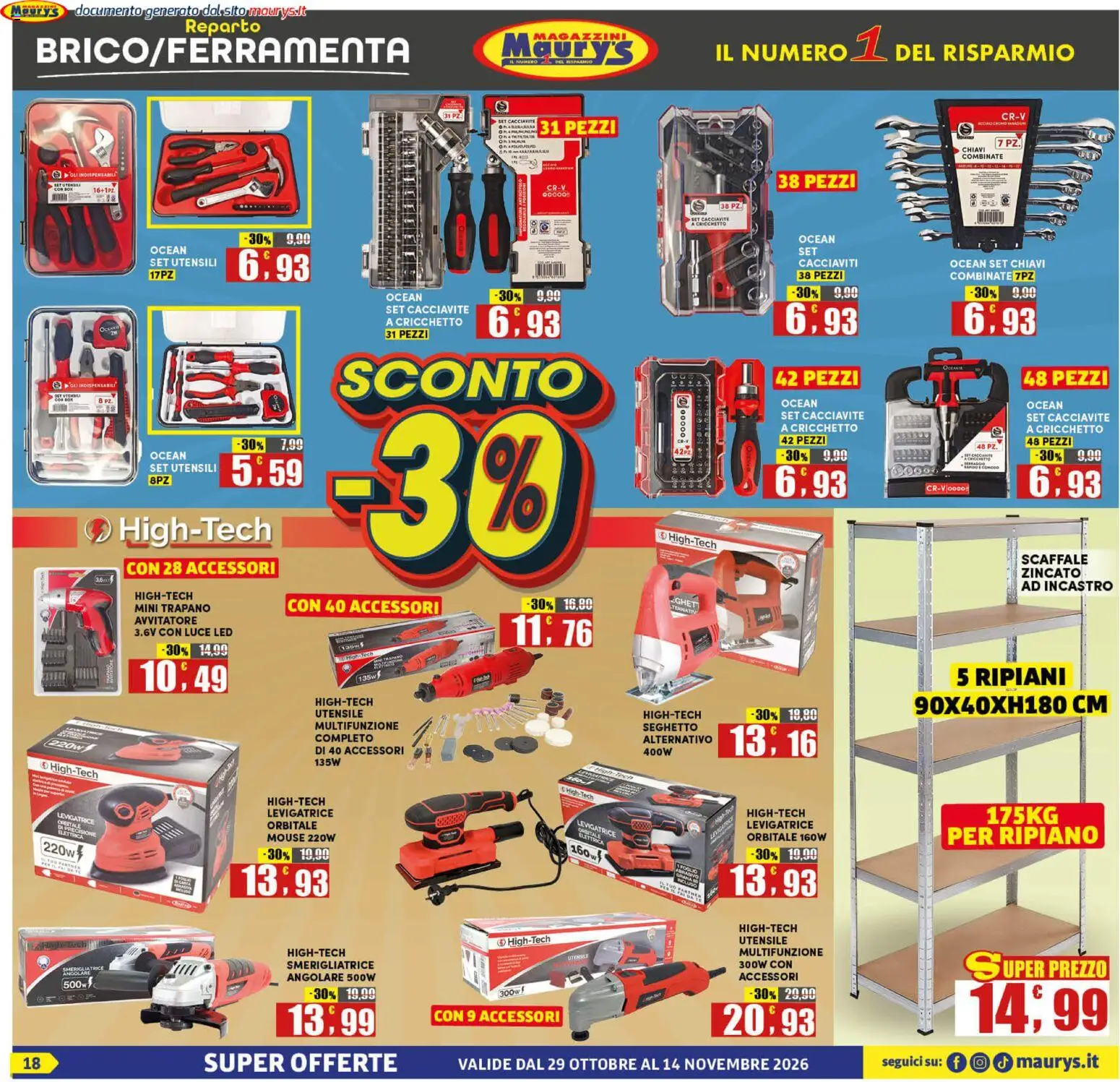 Anteprima dell'opuscolo Maury's volantino dal negozio Maury's valido da 29/10/2026