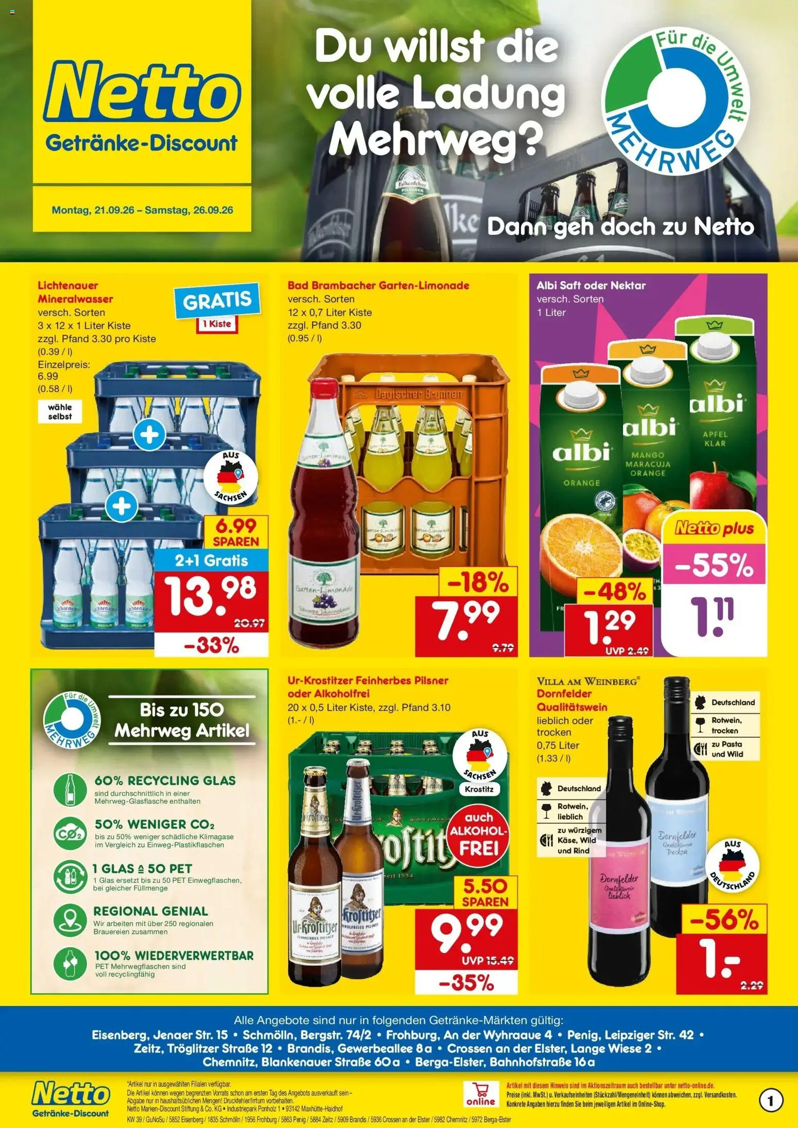 Vorschau von dem Prospekt des Geschäftes Netto Marken-Discount, gültig ab dem 21.09.2026