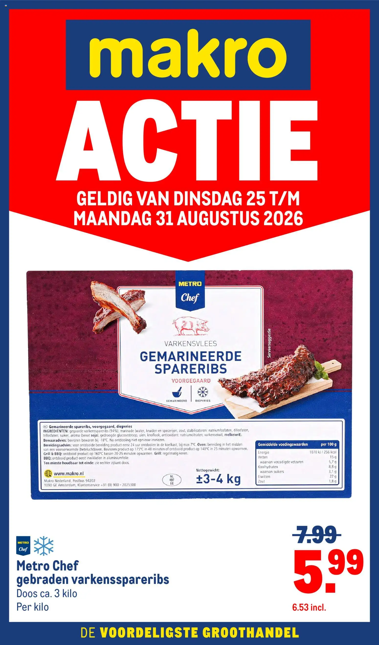 Voorbeeld van Makro folder - Versdeals van winkel Makro geldig vanaf 25-08-2026