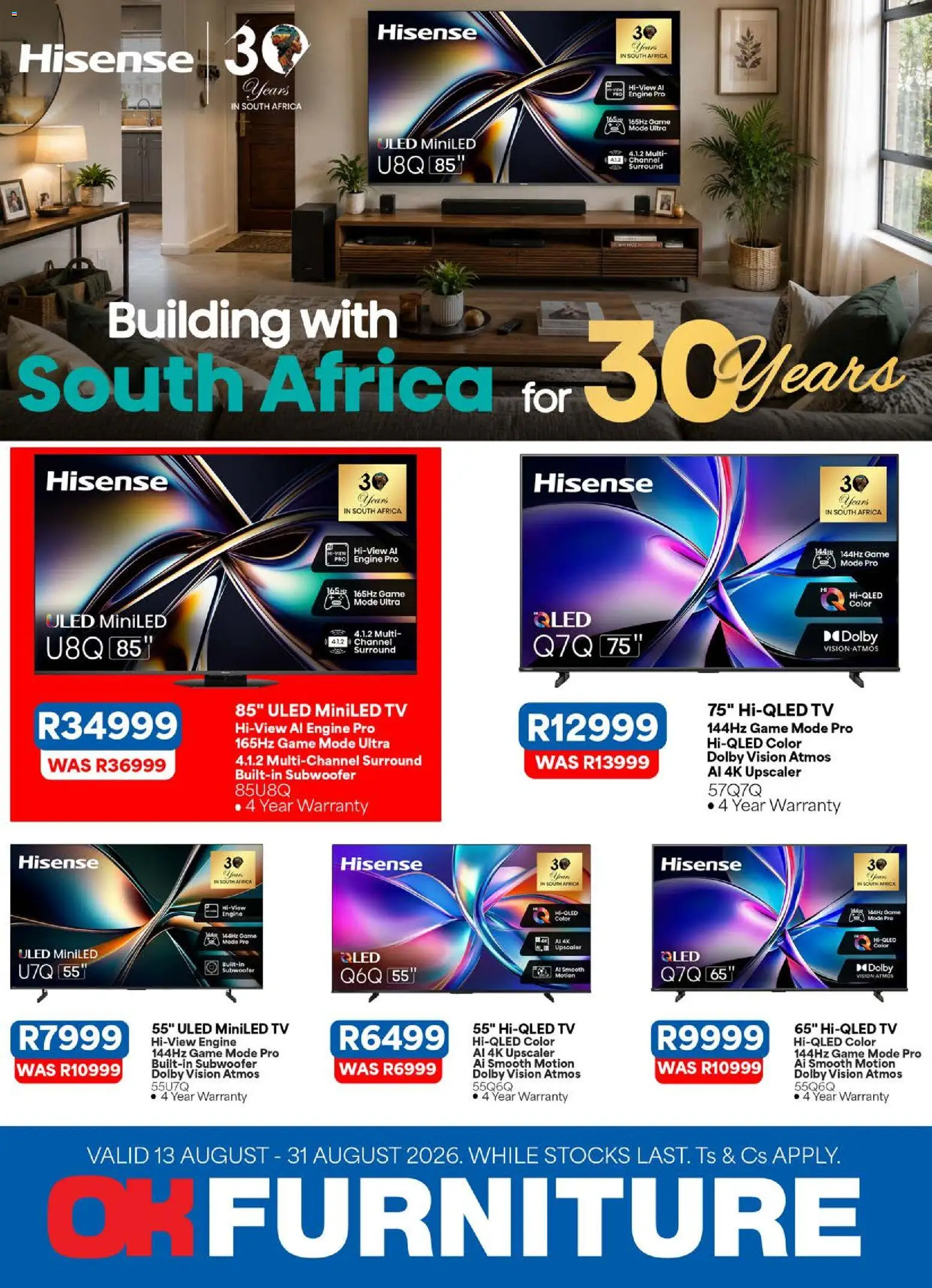 Preview of OK Furniture flyer valid from 13/08/2026