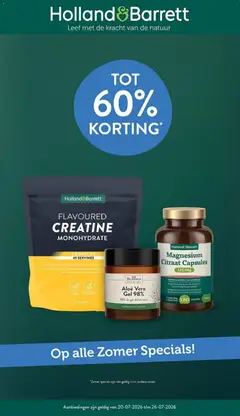 Voorbeeld van Holland & Barrett folder van winkel Holland & Barrett geldig vanaf 20-07-2026
