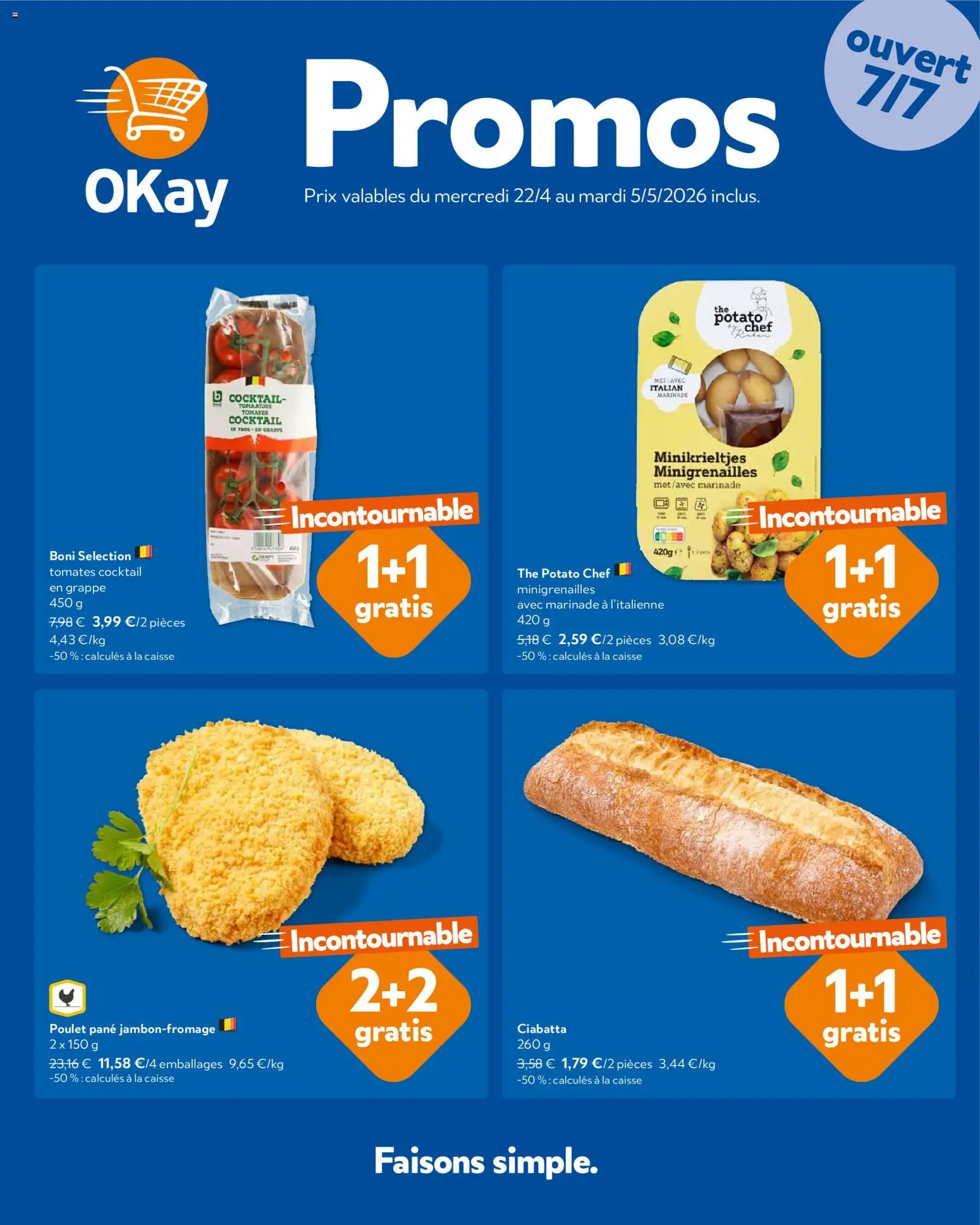 Voorbeeld van OKay Publicité van winkel OKay geldig vanaf 22/04/2026