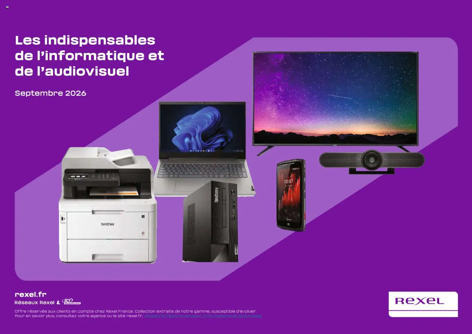 Prévisualisation de Rexel - Brochure de I'informatique du magasin Rexel formulaire valide 01/09/2026