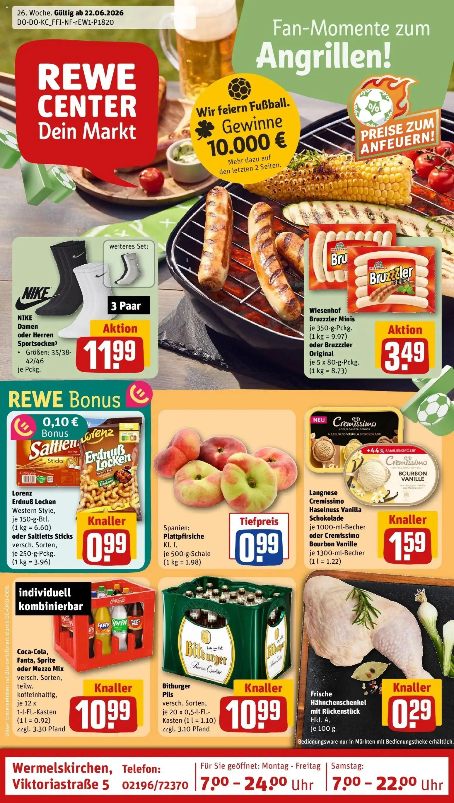Vorschau von dem Prospekt des Geschäftes Rewe, gültig ab dem 21.06.2026