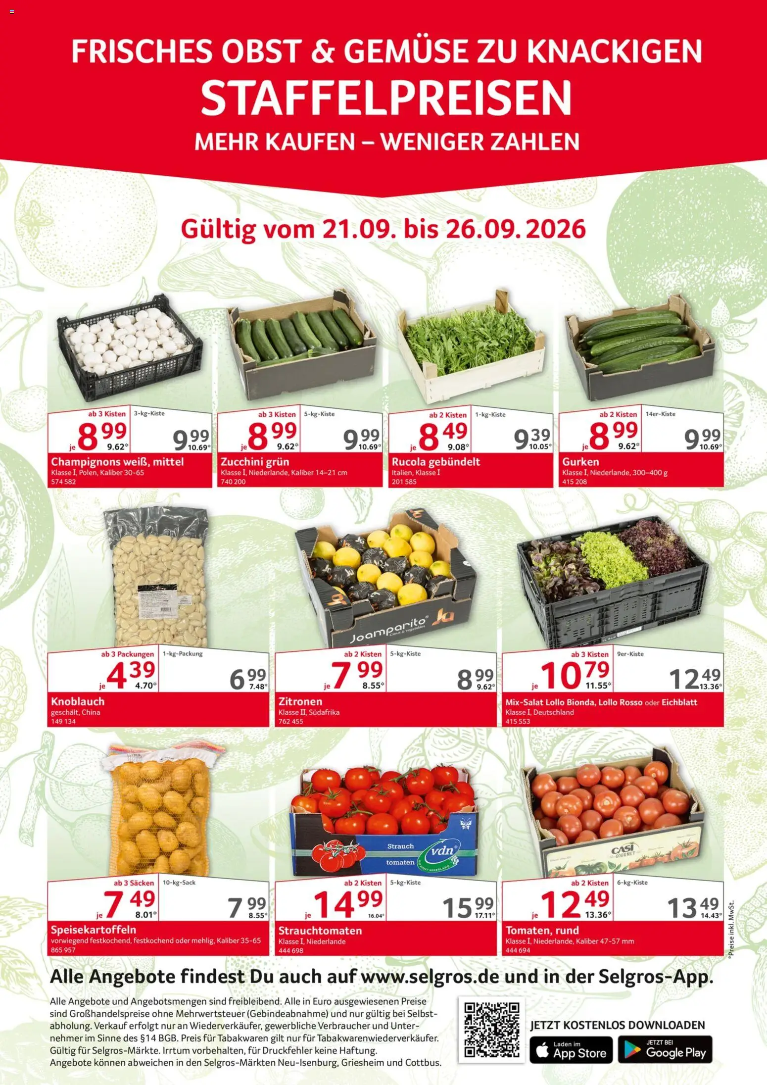 Vorschau von dem Prospekt des Geschäftes Selgros, gültig ab dem 21.09.2026
