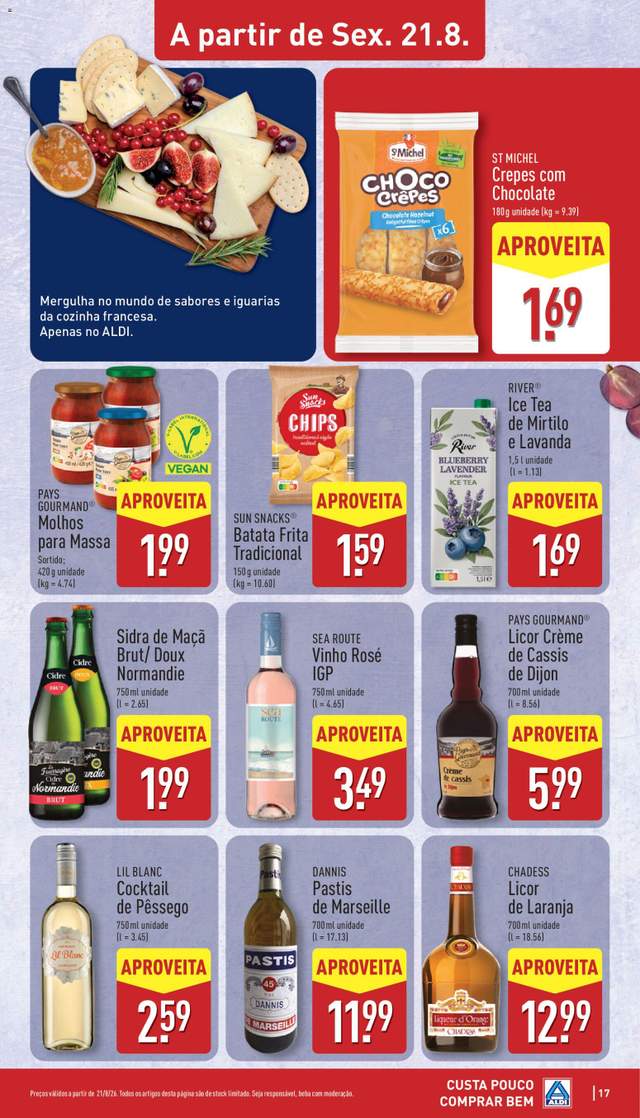 Novo folheto Aldi a partir de 17/08