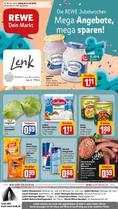 Vorschau von dem Prospekt des Geschäftes Rewe, gültig ab dem 21.09.2026