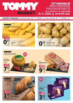 Pregled letka Tommy Super ponuda povodom otvaranja u Dubrovniku trgovine Tommy vrijedi od 21.05.2026