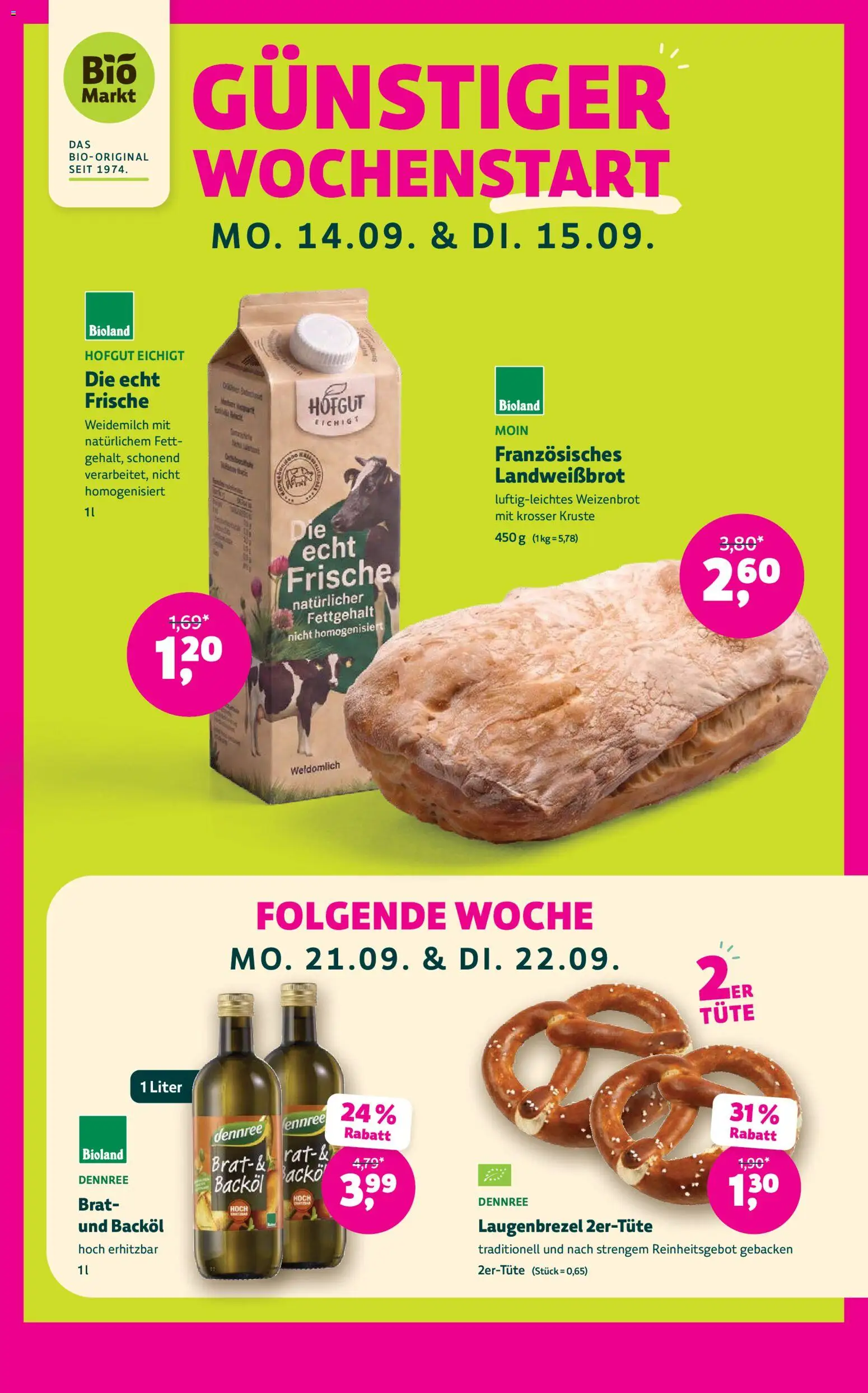 Vorschau von dem Prospekt des Geschäftes BioMarkt, gültig ab dem 09.09.2026