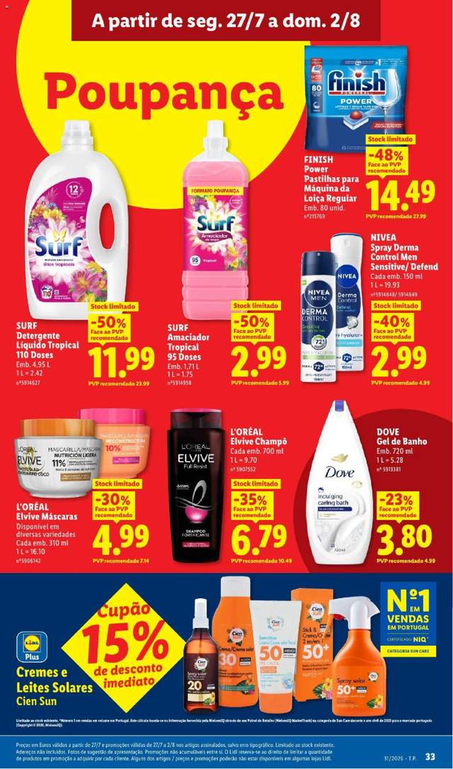 Novo folheto Lidl a partir de 27/07