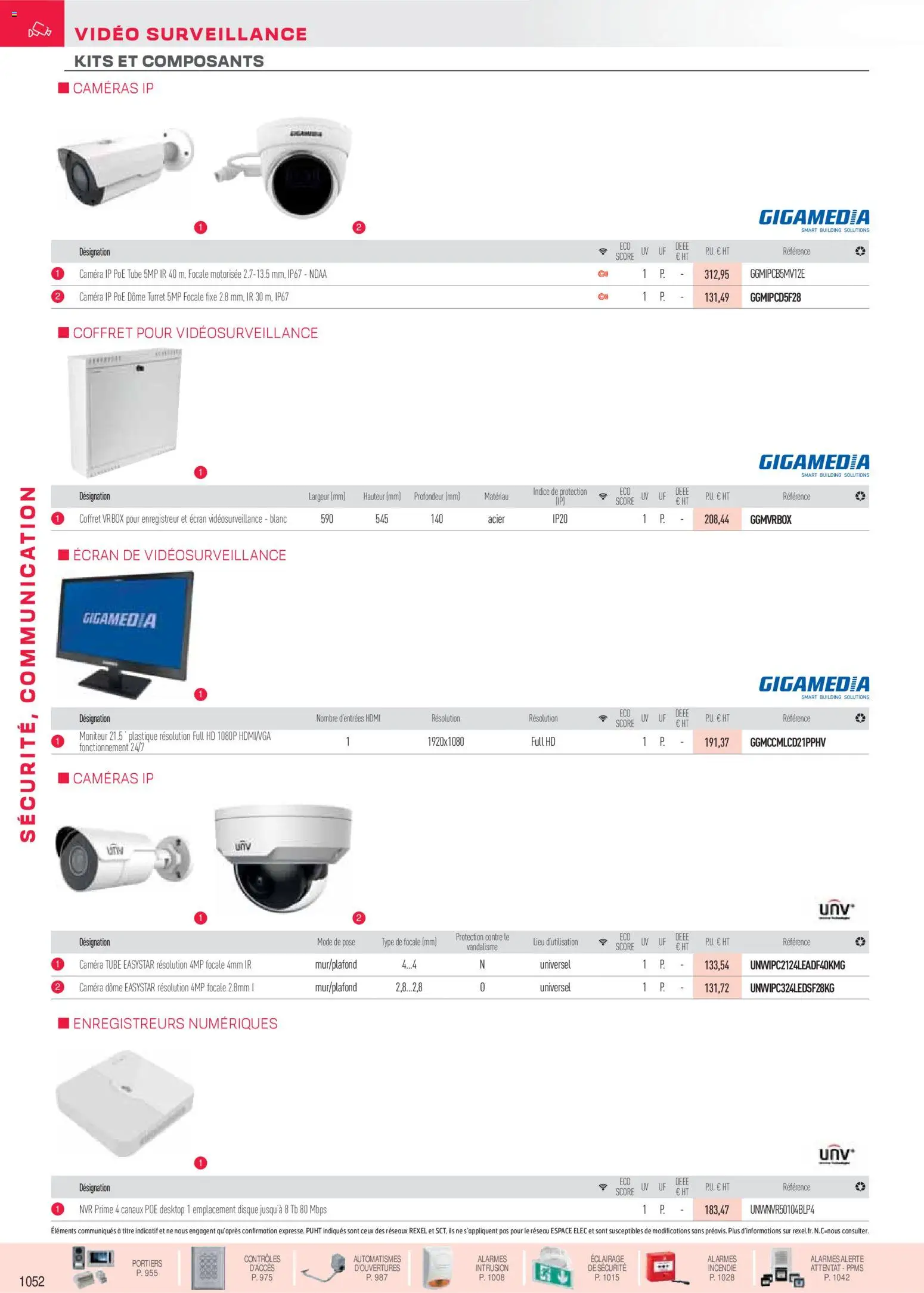 Prévisualisation de Brochure sécurité, communication du magasin Rexel formulaire valide 18/11/2025 - Vidéo, Éclairage, Caméra, Moniteur