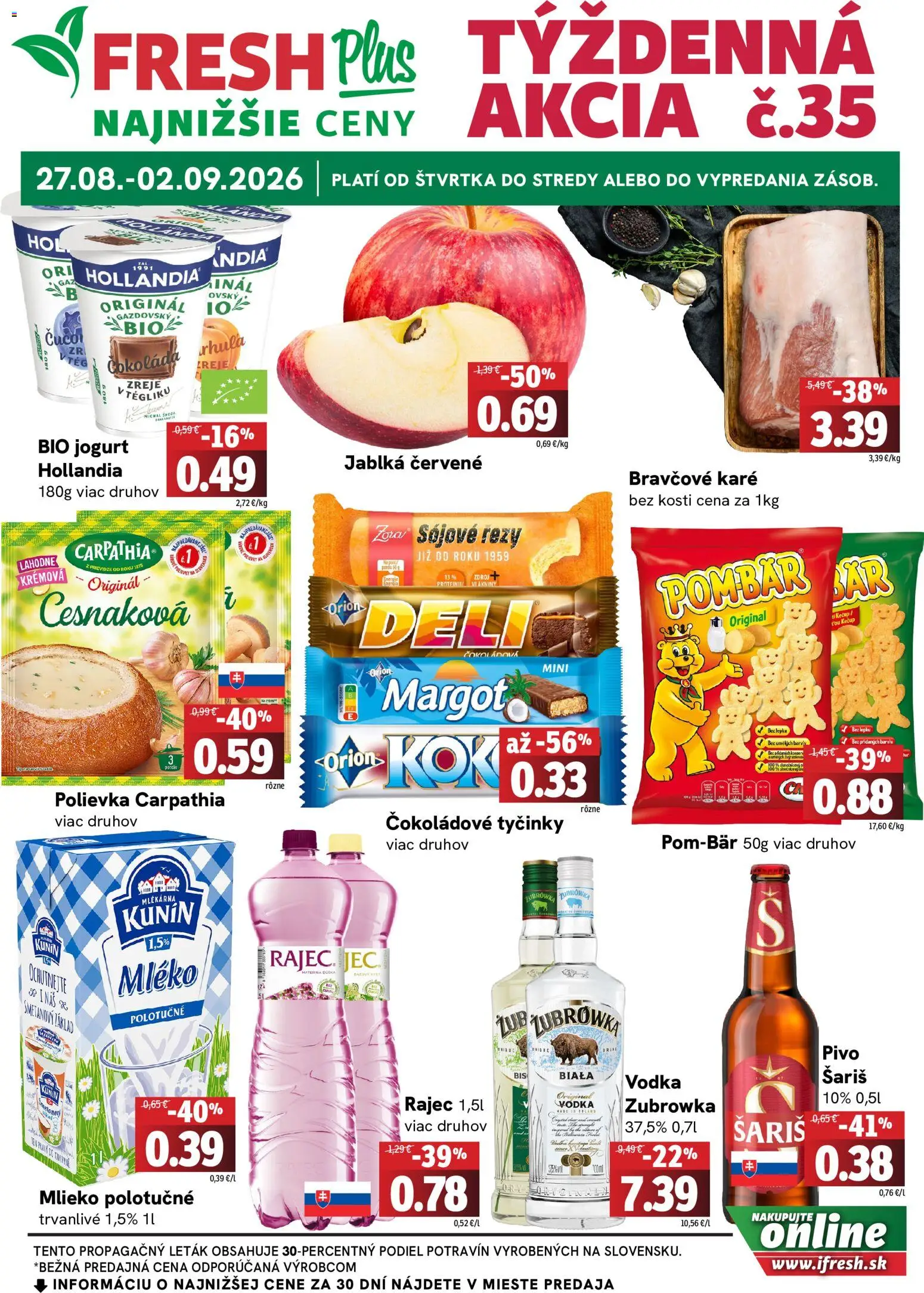 Náhľad Fresh letáku platného od 27.08.2026