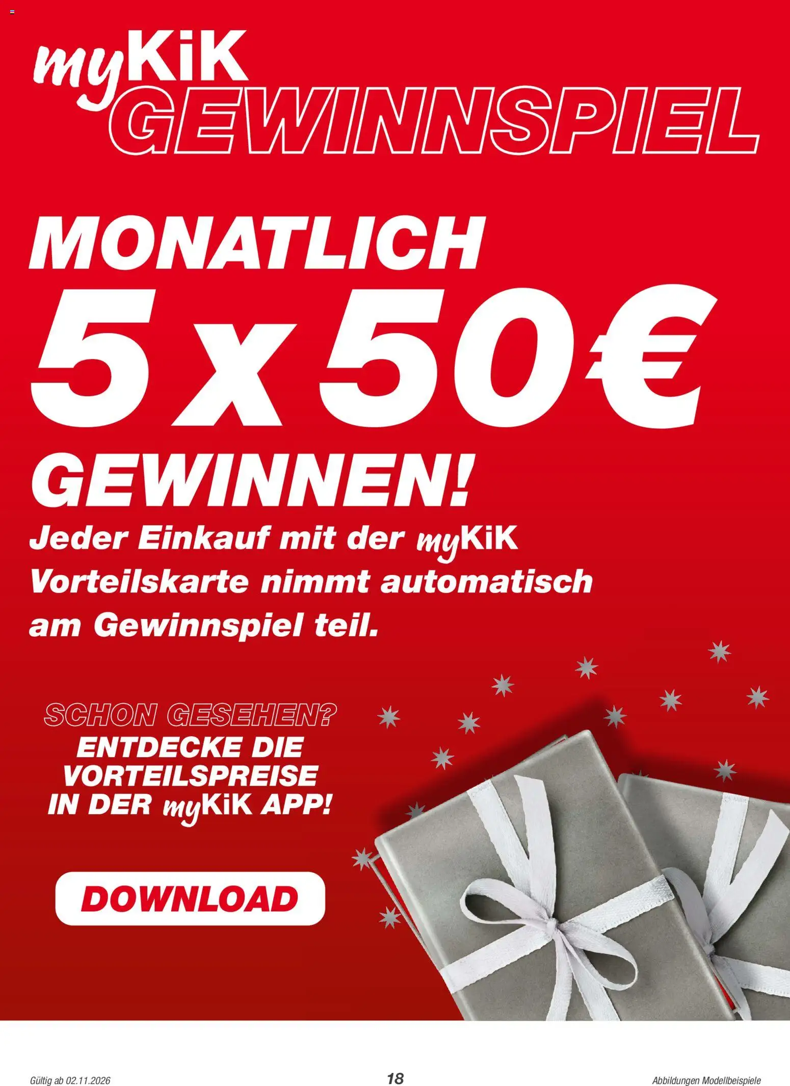 Vorschau von dem Prospekt des Geschäftes Kik, gültig ab dem 02.11.2026