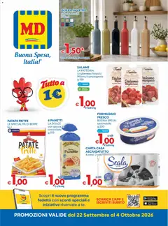 Anteprima dell'opuscolo MD Discount volantino dal negozio MD Discount valido da 22/09/2026