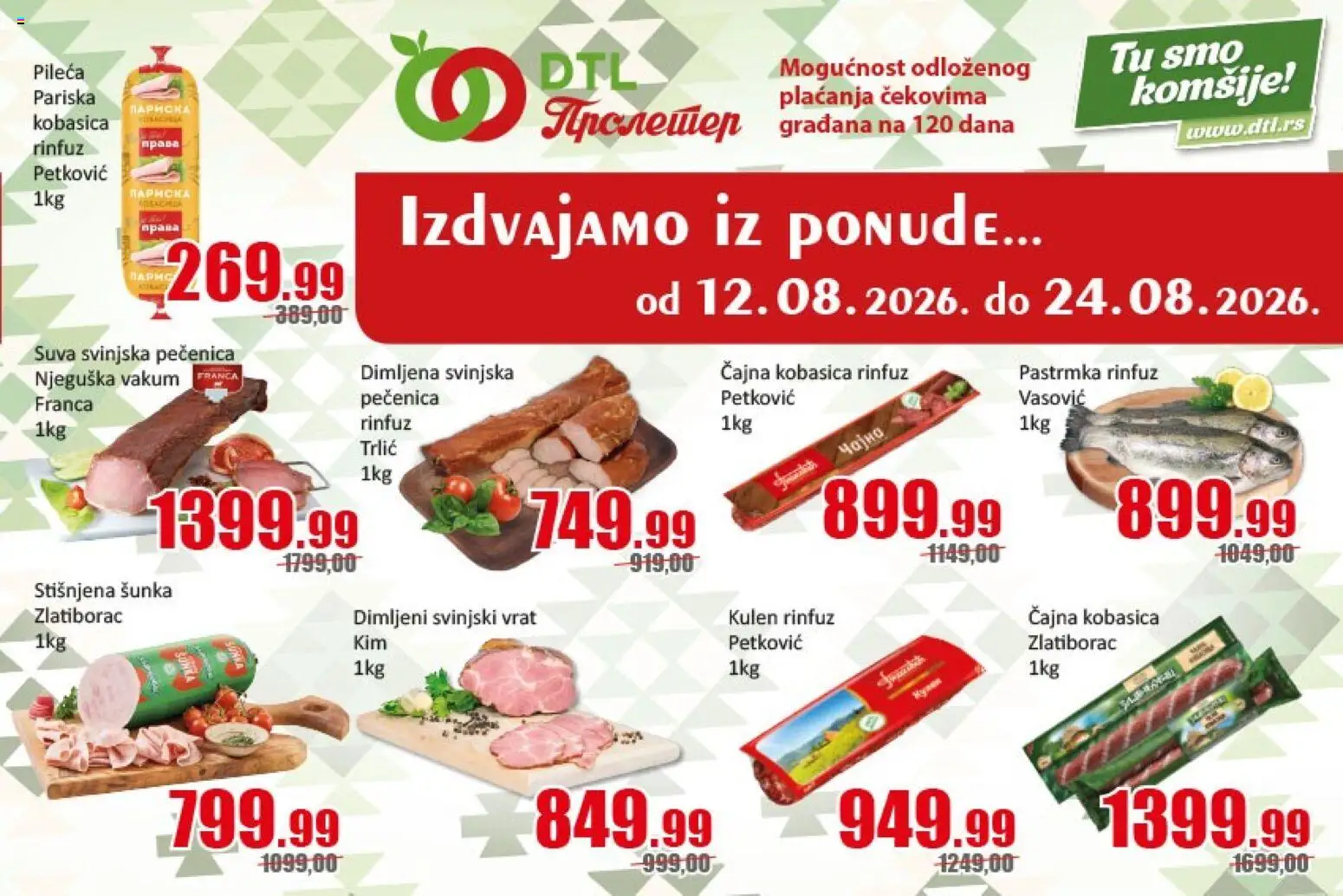 Pregled Metalac Proleter kataloga - važi od 12.08.2026