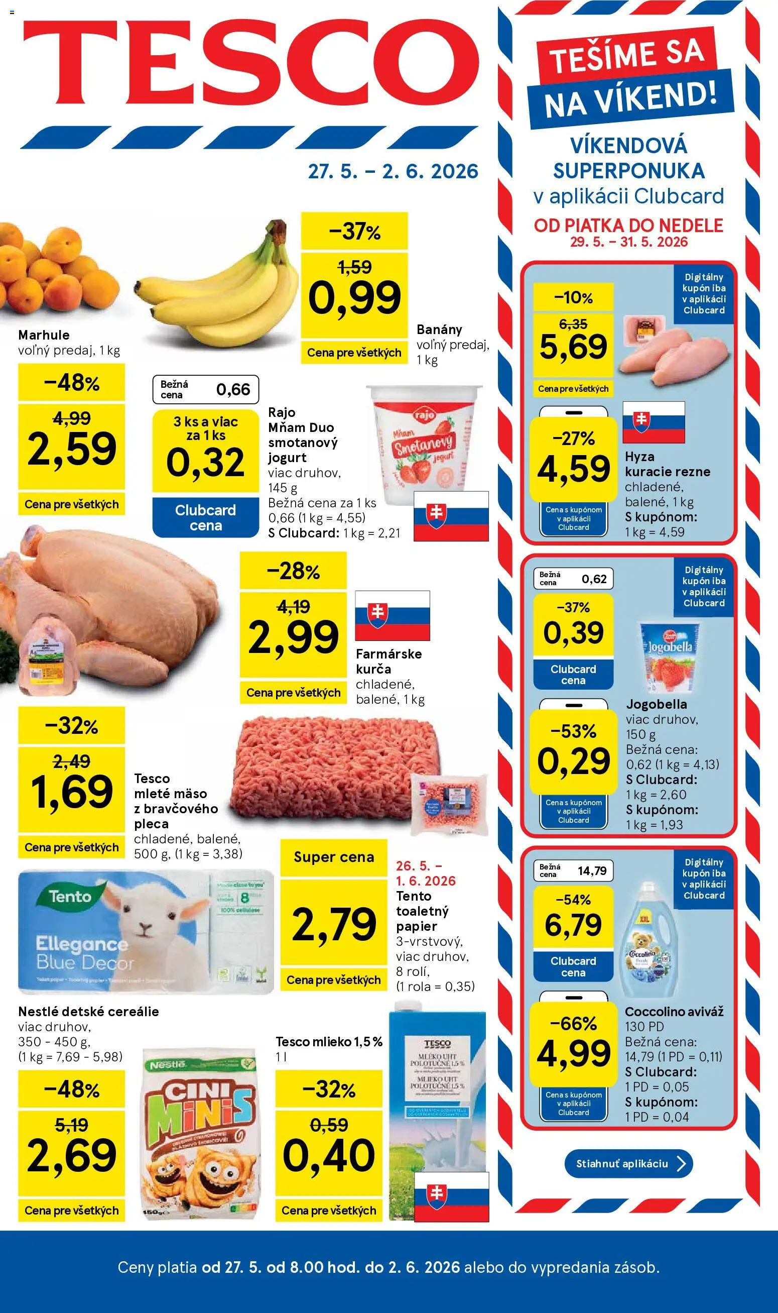 Náhľad Tesco letáku platného od 27.05.2026