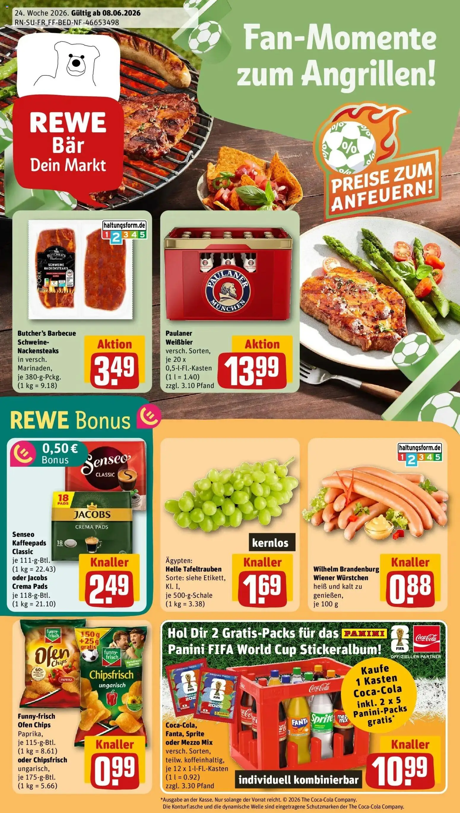 Vorschau von dem Prospekt des Geschäftes Rewe, gültig ab dem 08.06.2026