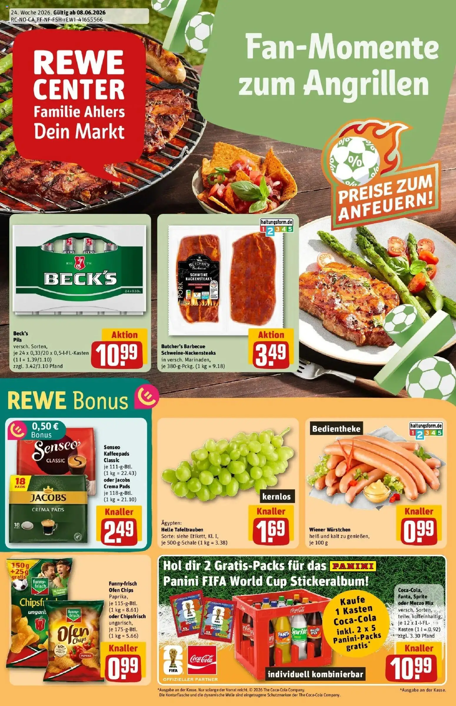 Vorschau von dem Prospekt des Geschäftes Rewe, gültig ab dem 08.06.2026