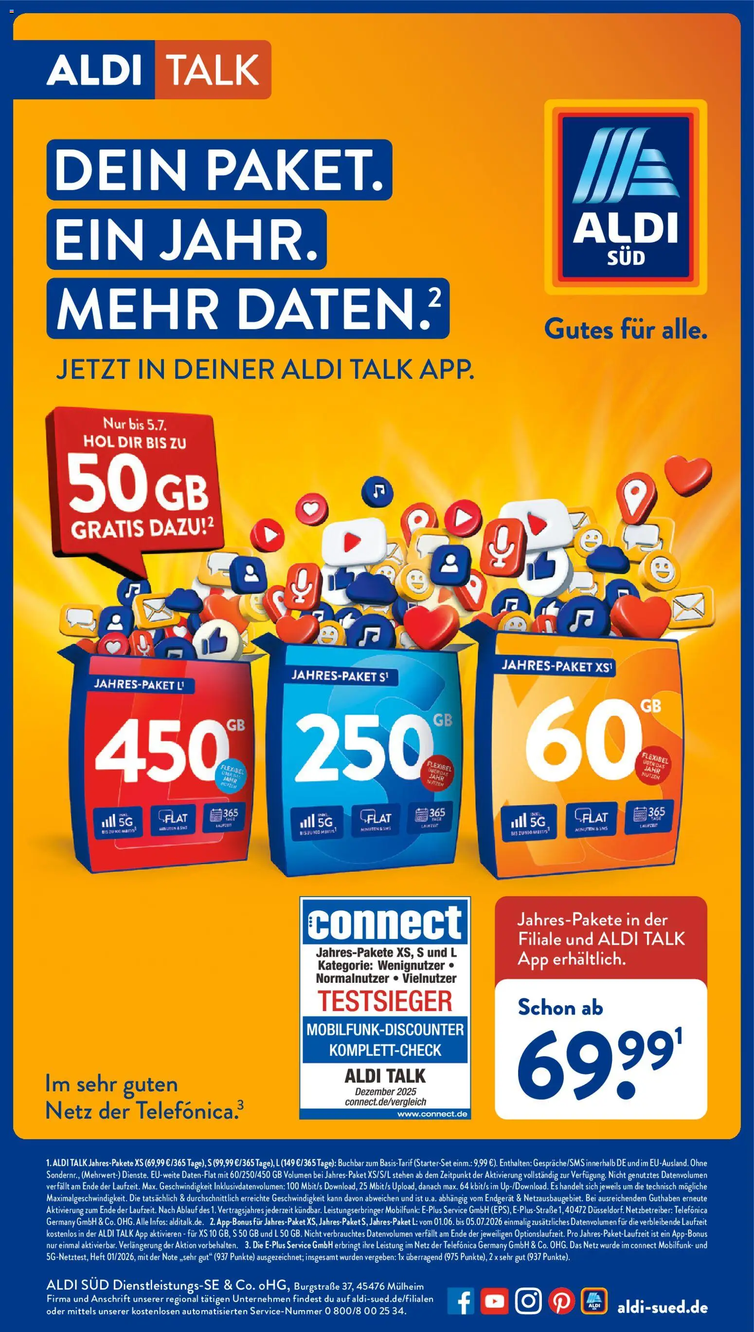 Vorschau von dem Prospekt des Geschäftes Aldi Süd, gültig ab dem 22.06.2026