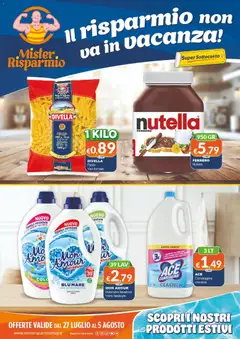 Anteprima dell'opuscolo Mister Risparmio volantino dal negozio Mister Risparmio valido da 27/07/2026