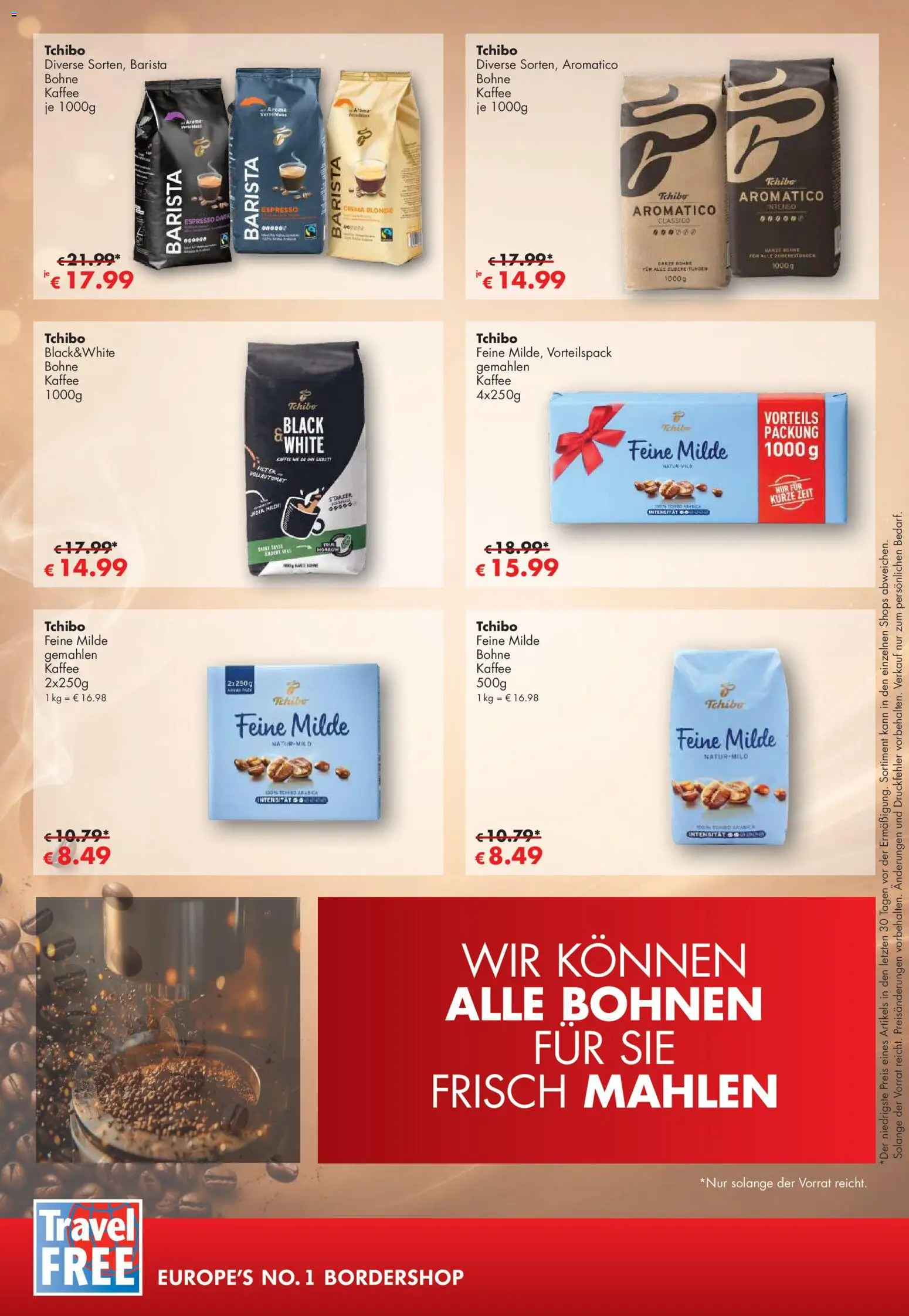 Vorschau von dem Prospekt des Geschäftes Travel Free, gültig ab dem 01.09.2026 - Kaffee, Milch