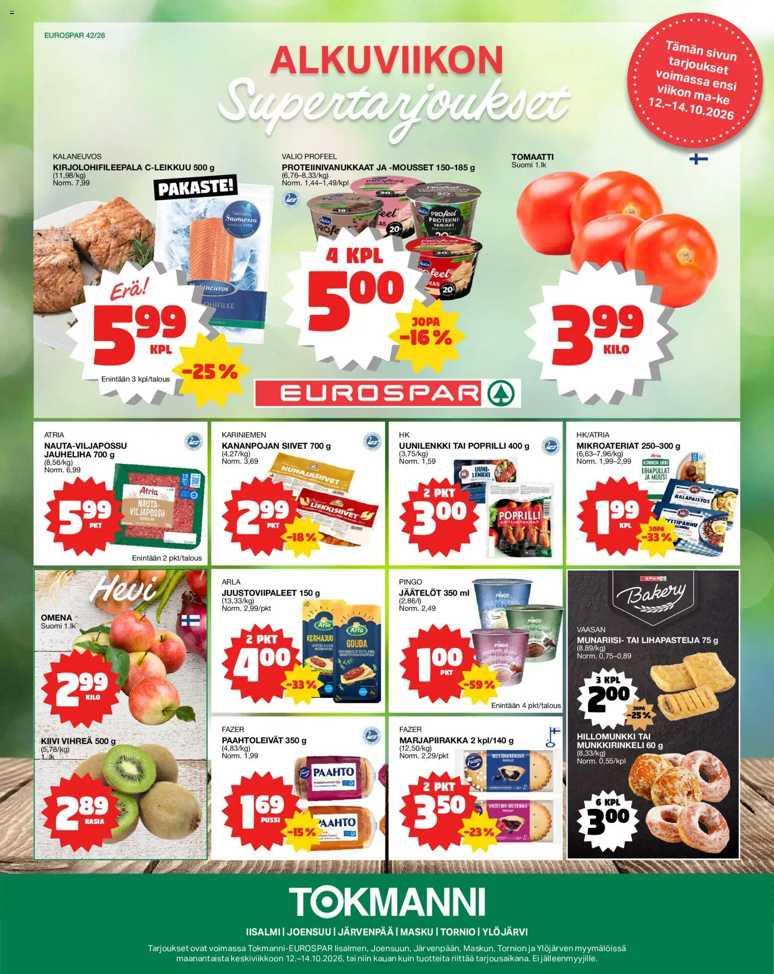 Kaupan Tokmanni Tokmanni Eurospar esikatselu, voimassa 12/10/2026