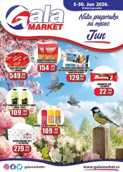 Pregled Gala MARKET kataloga - važi od 05.06.2026