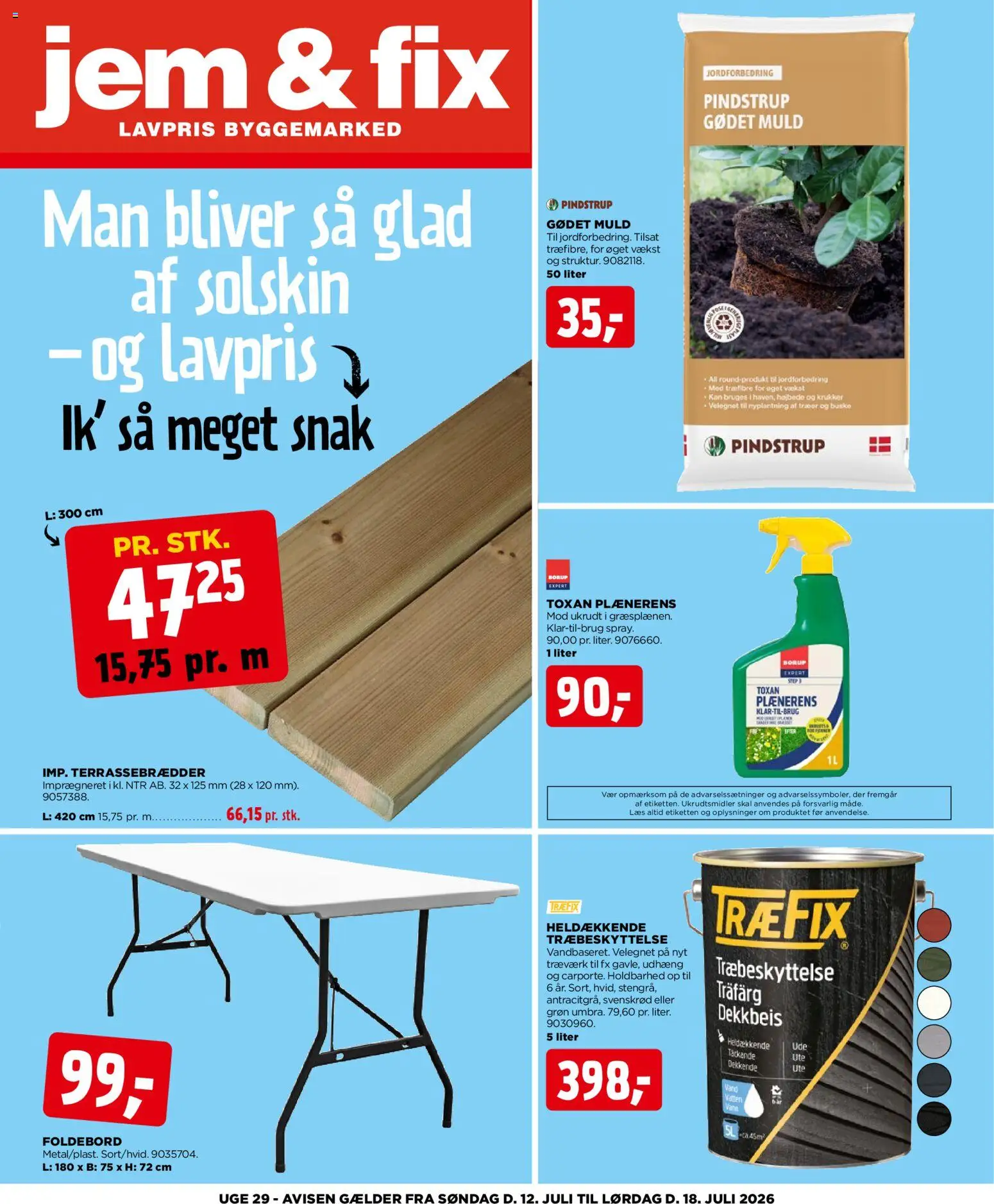 Eksempel på tilbudsavis Jem & fix - Tilbudsavis uge 29 fra butik Jem & fix gyldig fra 12/07/2026