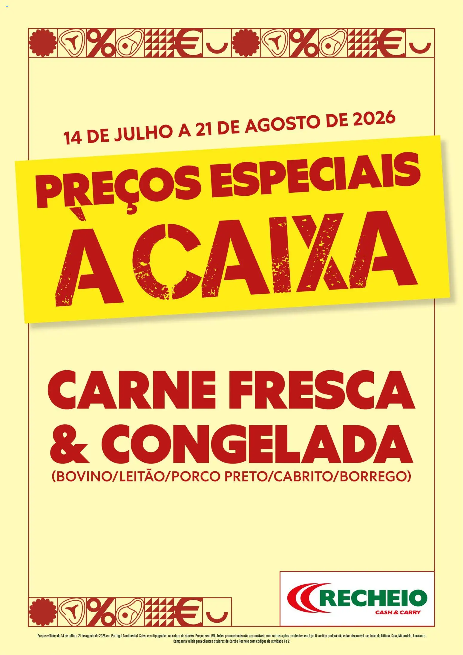 Pré-visualização do folheto da loja Recheio válida a partir de 14/07/2026 - Carne