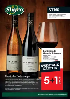 Prévisualisation de Sligro Vins Publicité du magasin Sligro formulaire valide 29/10/2026