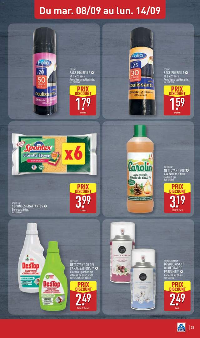 Nouveau catalogue Aldi à partir du 15/09
