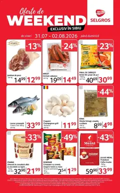 Previzualizarea de cataloage: Selgros Selgros Catalog Oferte de weekend valabil de la 31.07.2026