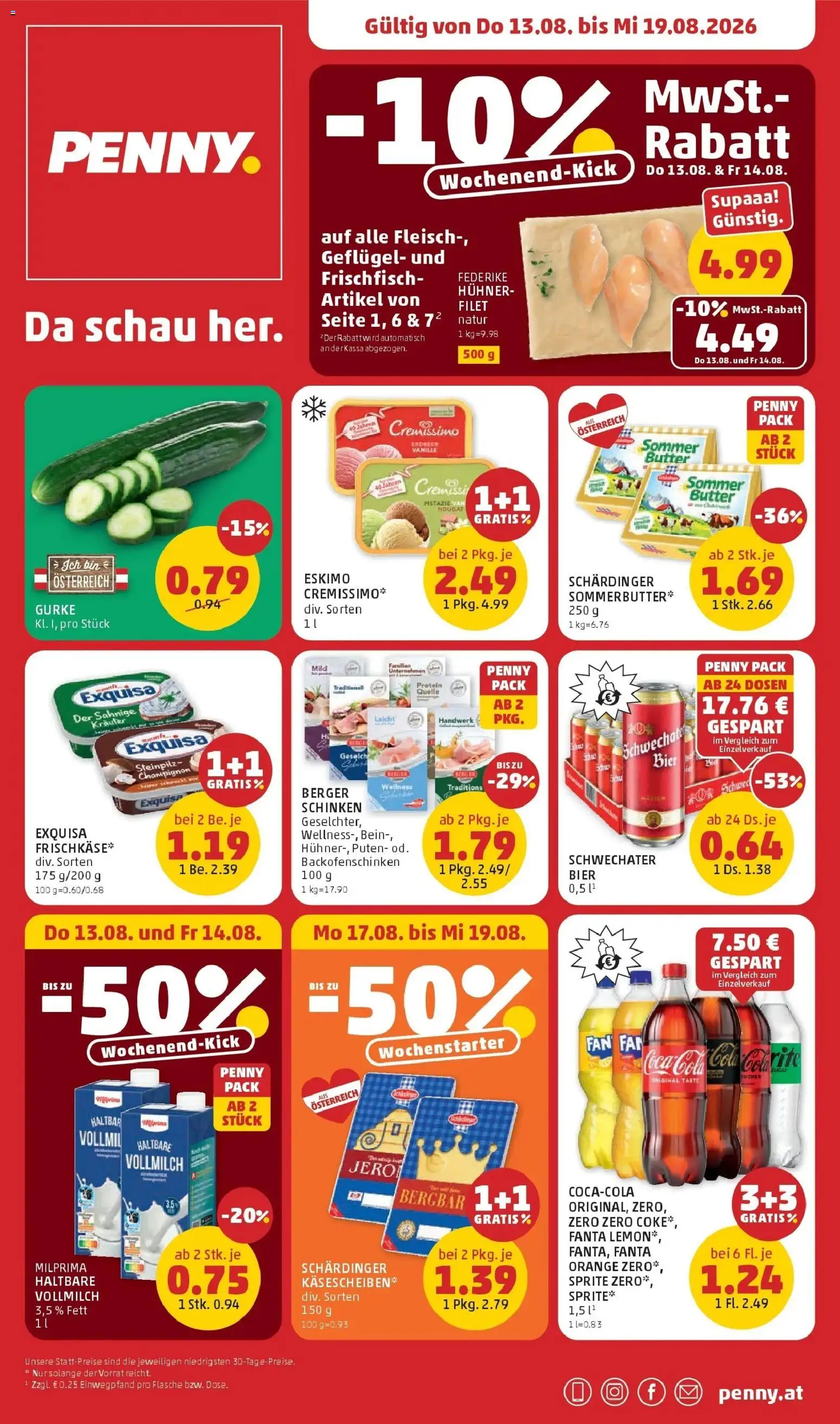 Vorschau der Angebote: Penny Markt Penny Markt Die ganze Woche sparen gültig ab 13.08.2026