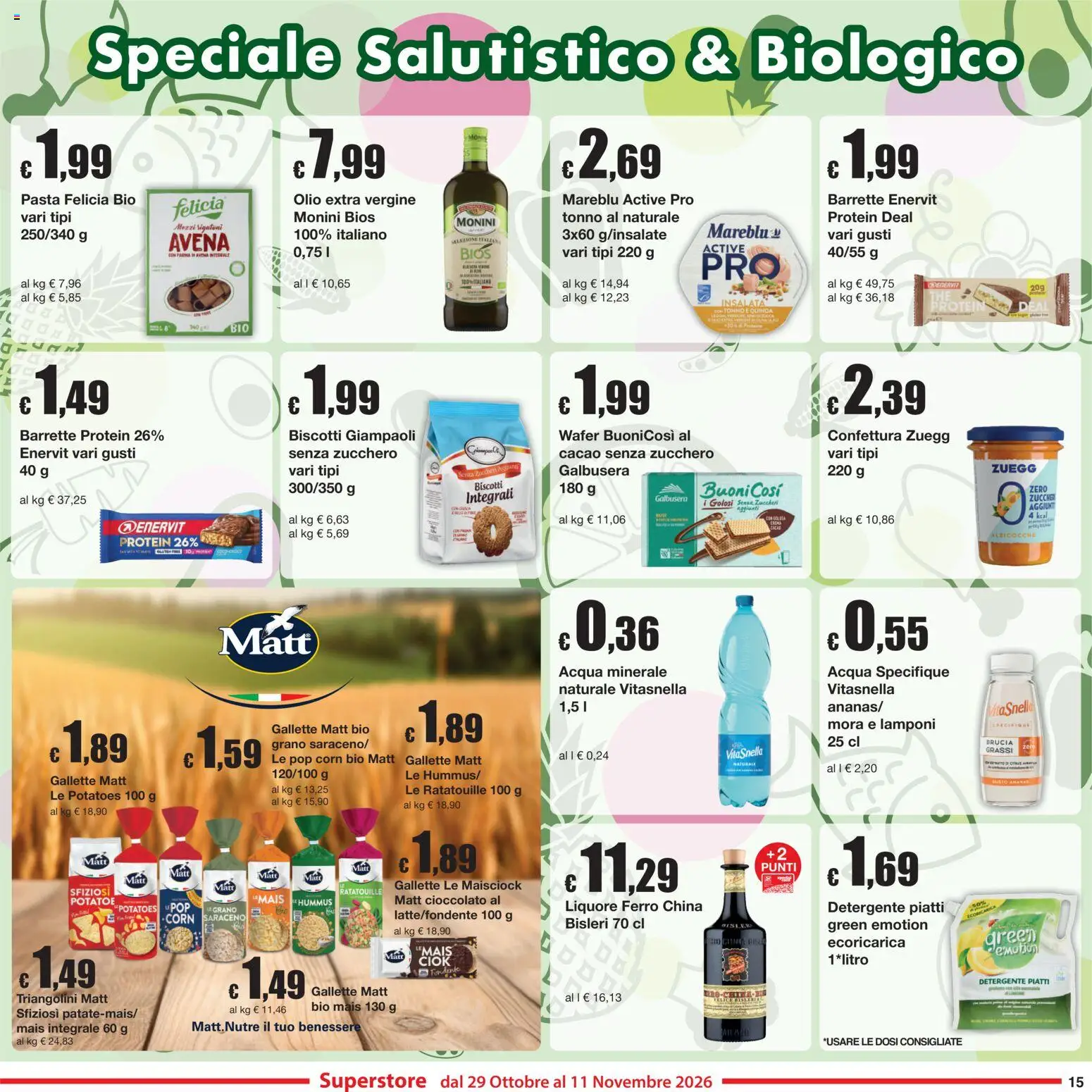 Anteprima dell'opuscolo Sì con Te volantino Superstore dal negozio Sì con Te valido da 29/10/2026 - Pasta, Lamponi, Olio, Rigatoni, Ferro, Gallette, Tonno al naturale, Olio extra vergine