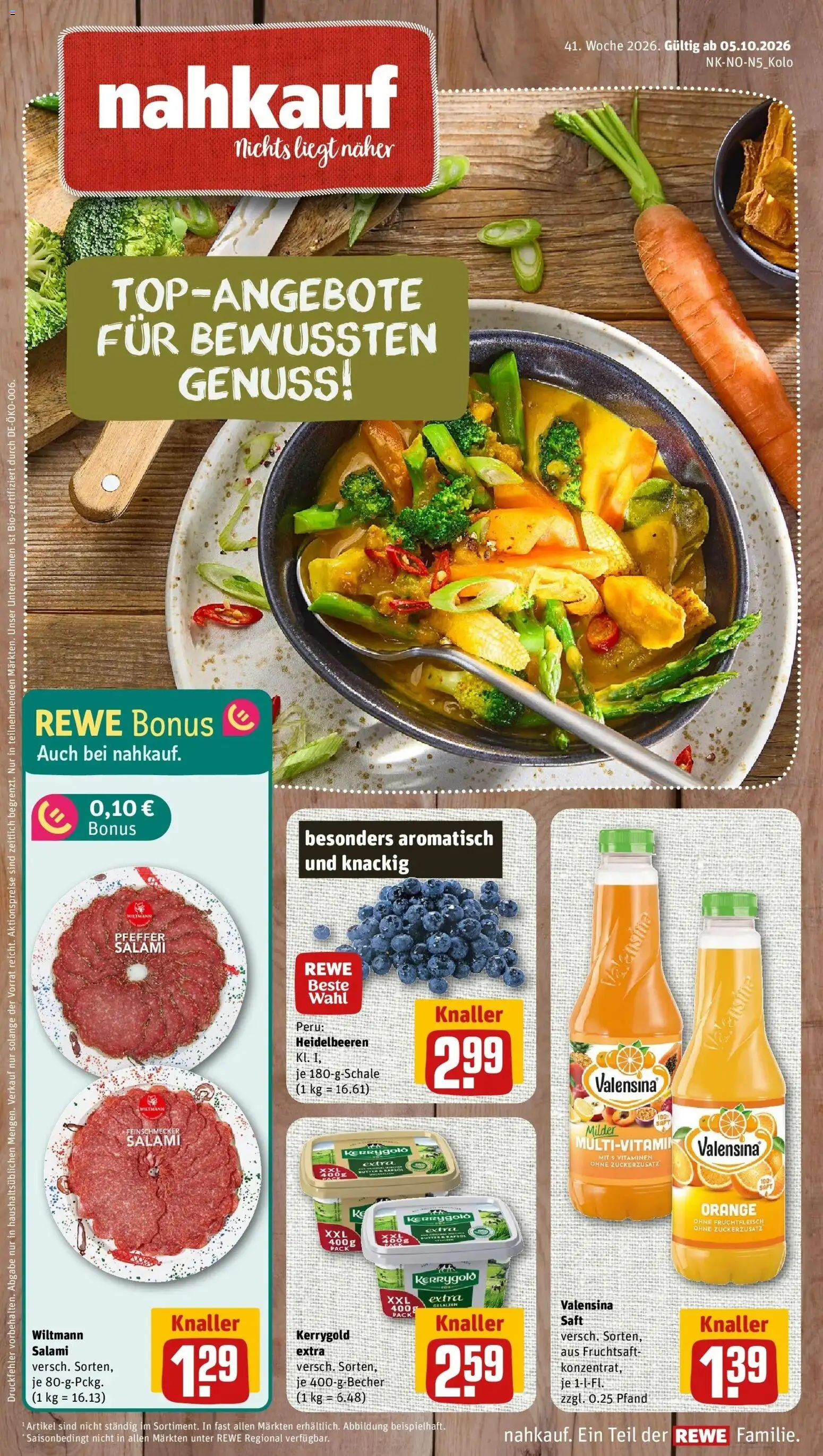 Vorschau von dem Prospekt des Geschäftes Rewe, gültig ab dem 05.10.2026