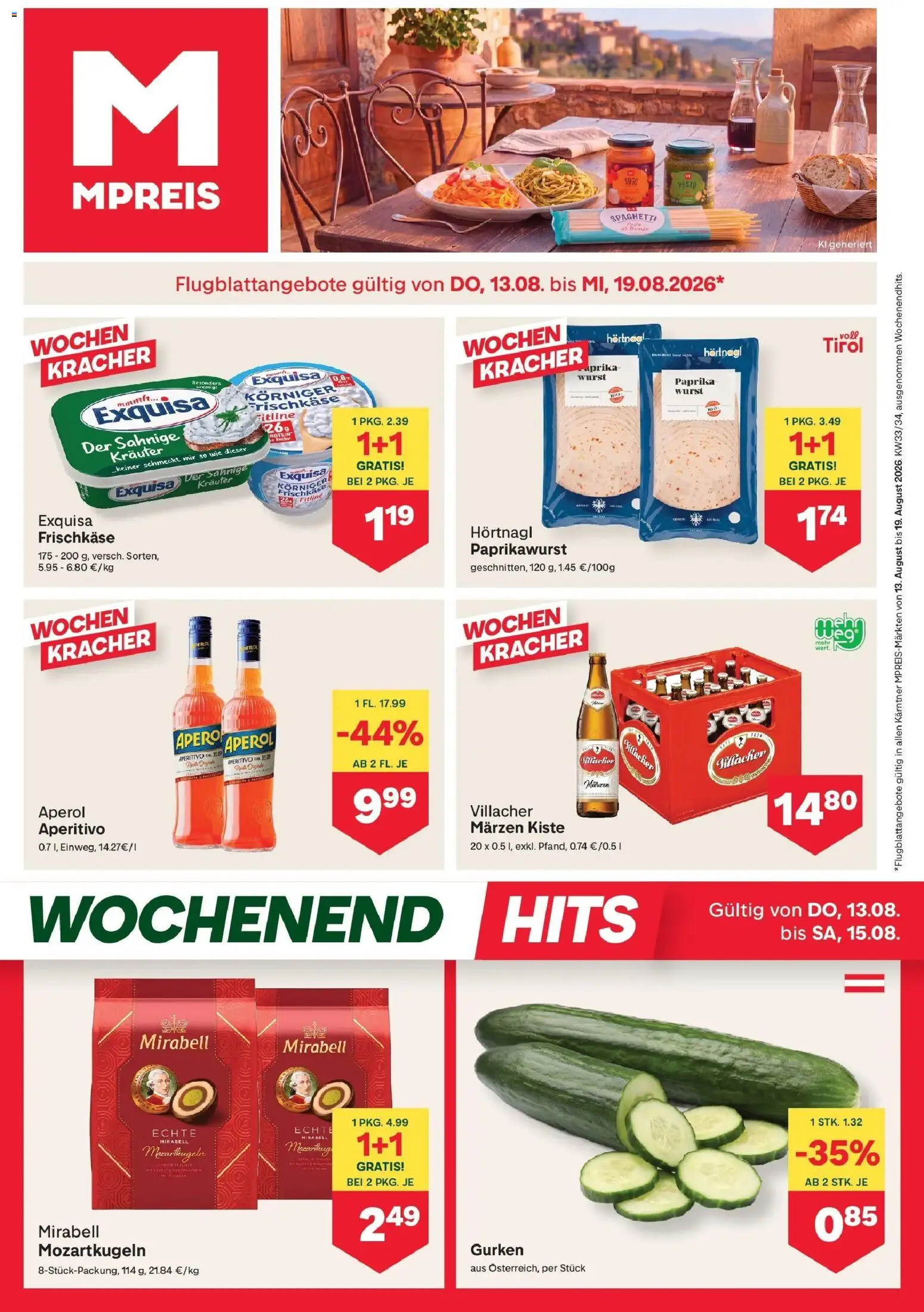 Vorschau der Angebote: MPREIS MPREIS Velden gültig ab 13.08.2026