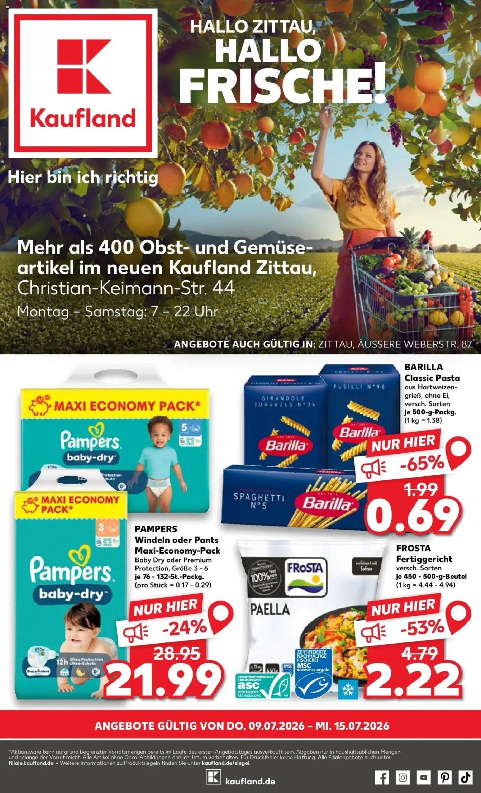 Vorschau von dem Prospekt des Geschäftes Kaufland, gültig ab dem 09.07.2026