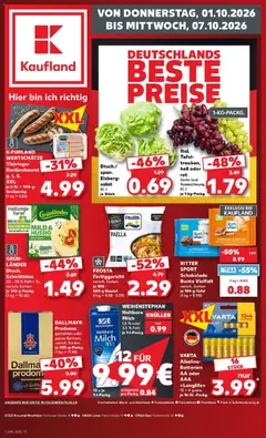 Vorschau von dem Prospekt des Geschäftes Kaufland, gültig ab dem 01.10.2026