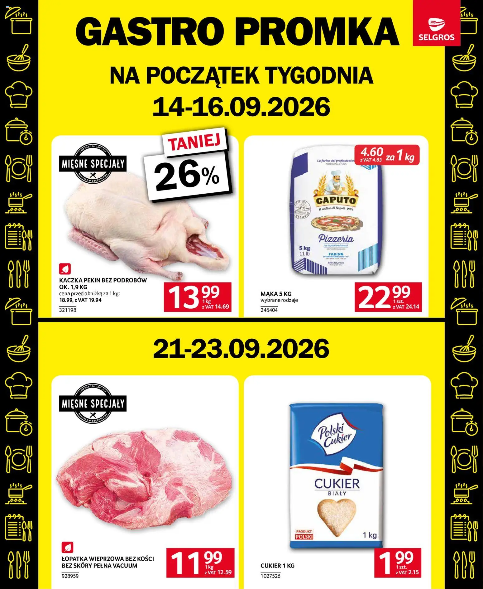 Pogląd gazetki "Selgros cash&carry gazetka - Oferta dla gastronomii" ze sklepu Selgros cash&carry ważnej od 10.09.2026