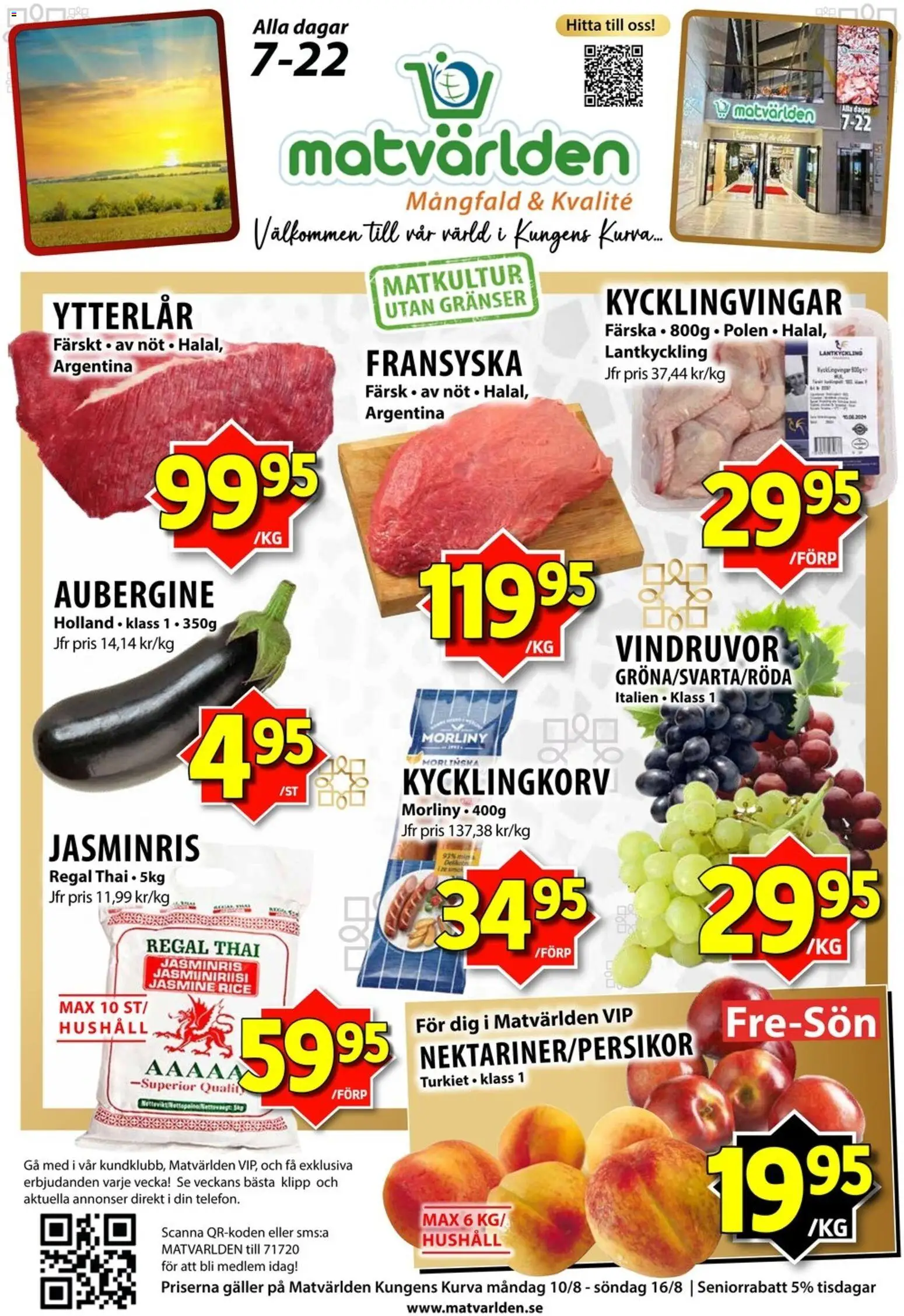 Förhandsgranska reklamblad Matvärlden erbjudanden från butik Matvärlden gäller från 10/08/2026