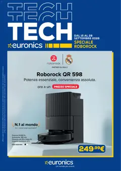 Anteprima dell'opuscolo Euronics volantino Roborock dal negozio Euronics valido da 15/09/2026