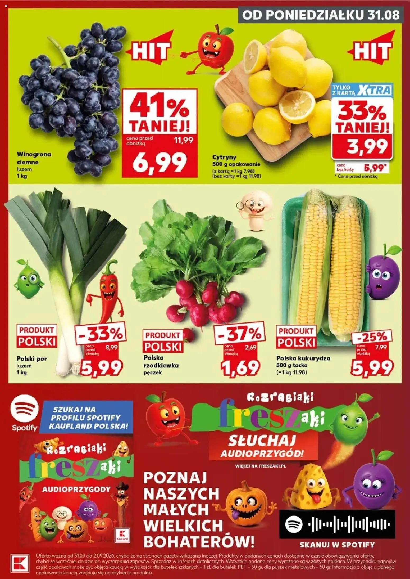 Pogląd gazetki "Kaufland gazetka - Mocny start" ze sklepu Kaufland ważnej od 31.08.2026