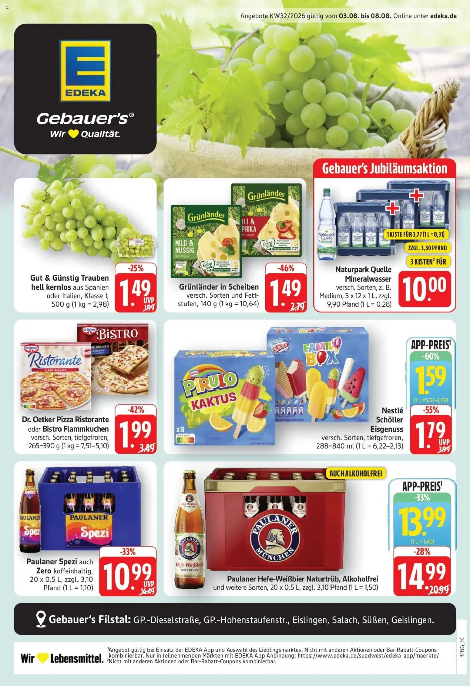 Vorschau von dem Prospekt des Geschäftes Edeka, gültig ab dem 03.08.2026