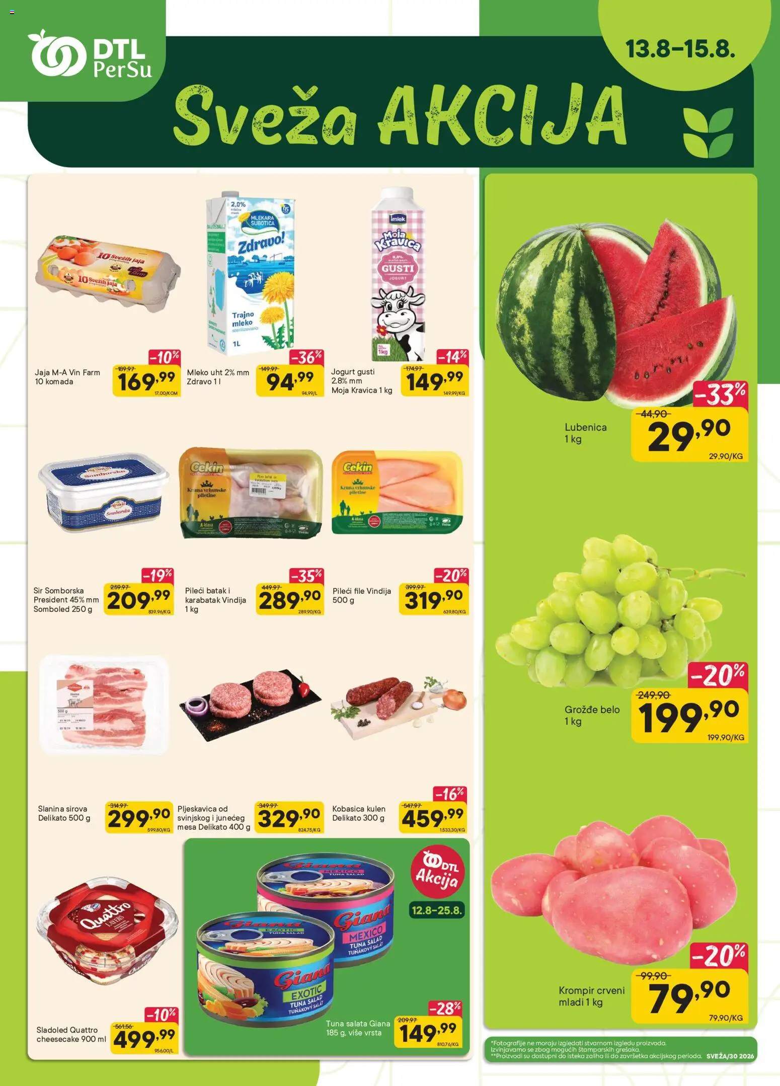 Pregled PerSu kataloga - važi od 13.08.2026